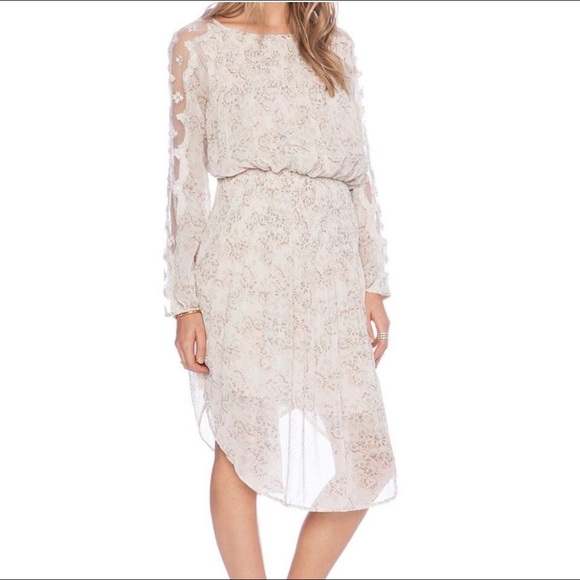 Free People Beige Charlotte Midi Dress - NWOT - Picture 4 of 8
